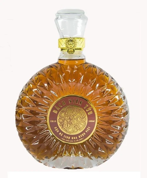 Chai thủy tinh đựng rượu 500ml HU02