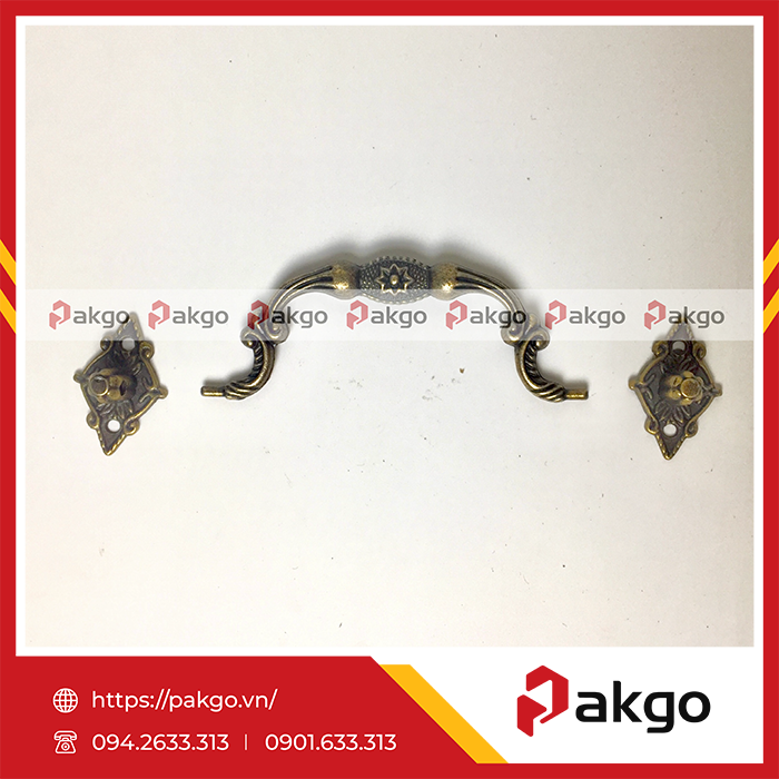 Phụ kiện quai xách đồng có hoa văn
