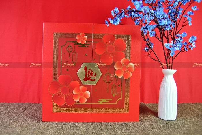 Vỏ hộp quà tết Chúc Lộc (33x33x10cm)