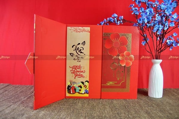 Vỏ hộp quà tết Chúc Lộc (33x33x10cm)