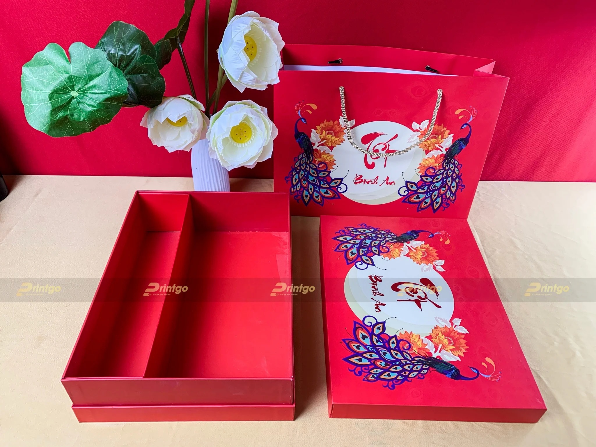 Vỏ hộp quà tết Bình An