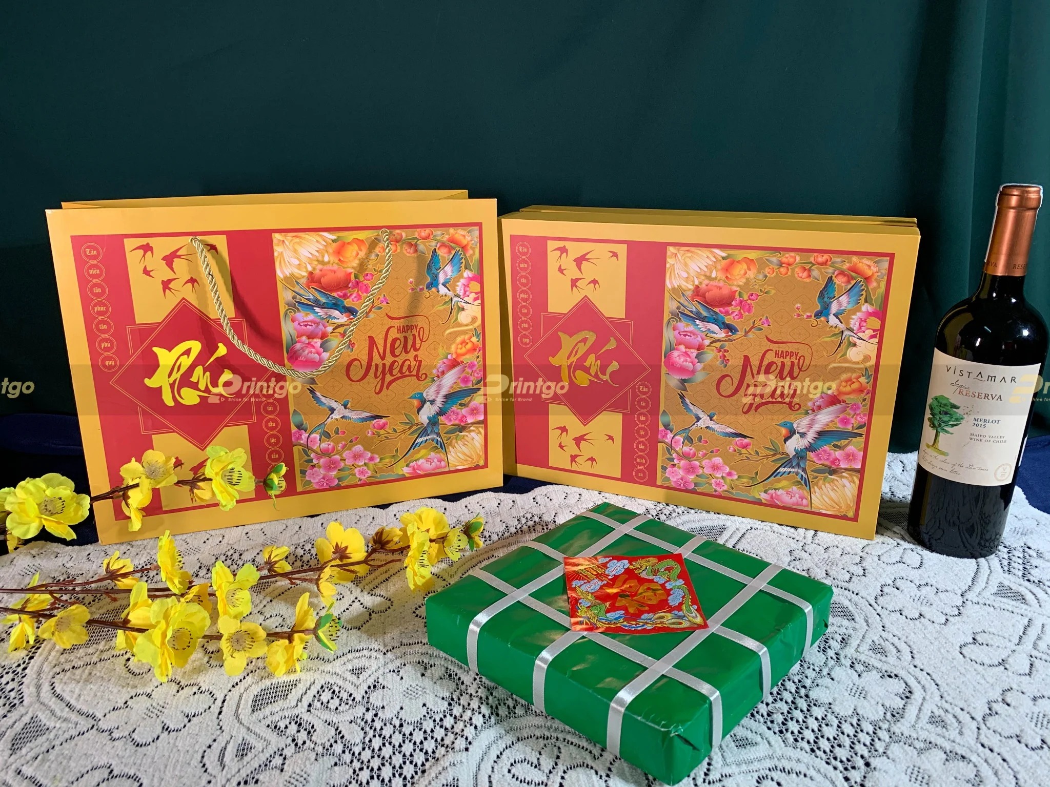 Vỏ hộp quà tết Phúc Lộc