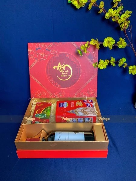 Vỏ hộp quà tết 2022 – Mã TD-301B (36*36*10.5)