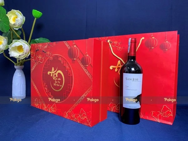 Vỏ hộp quà tết 2022 – Mã TD-301B (36*36*10.5)