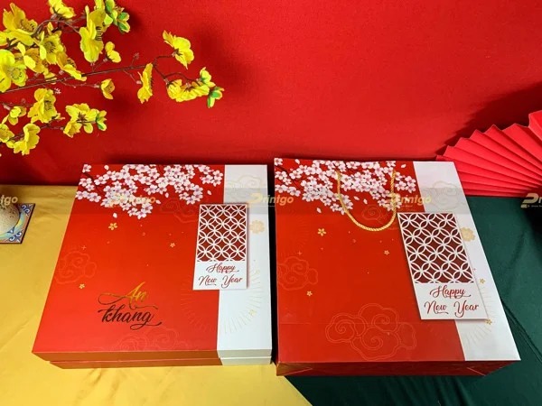 Vỏ hộp quà tết An Khang