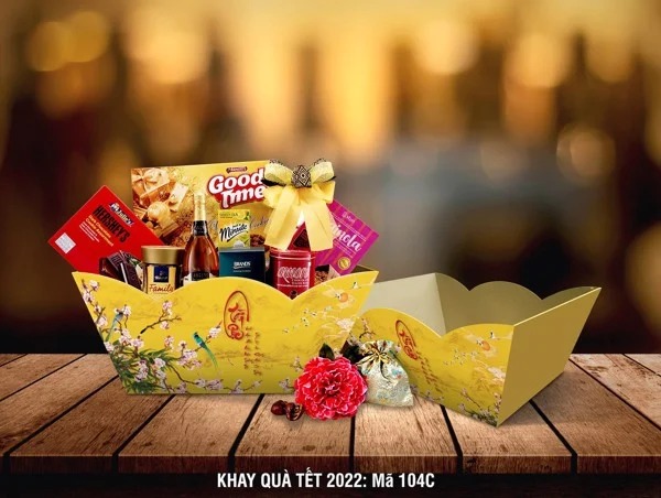 Vỏ khay quà đựng tết 2022 – Mã TD-104C