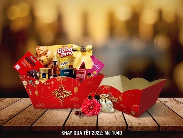 Vỏ khay đựng quà tết 2022 – Mã TD-104D