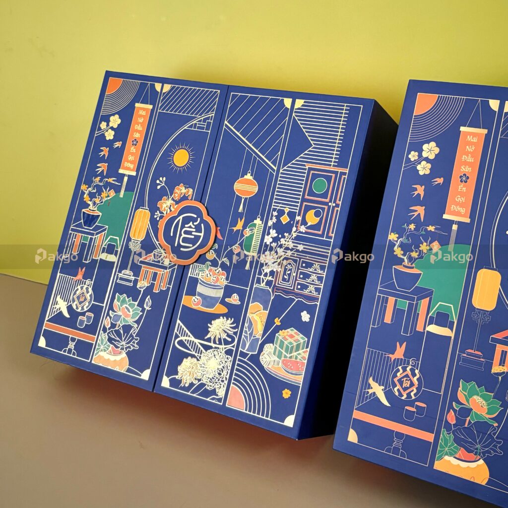 Kích thước hộp quà tết cánh bướm Kích thước hộp quà tết cánh bướm