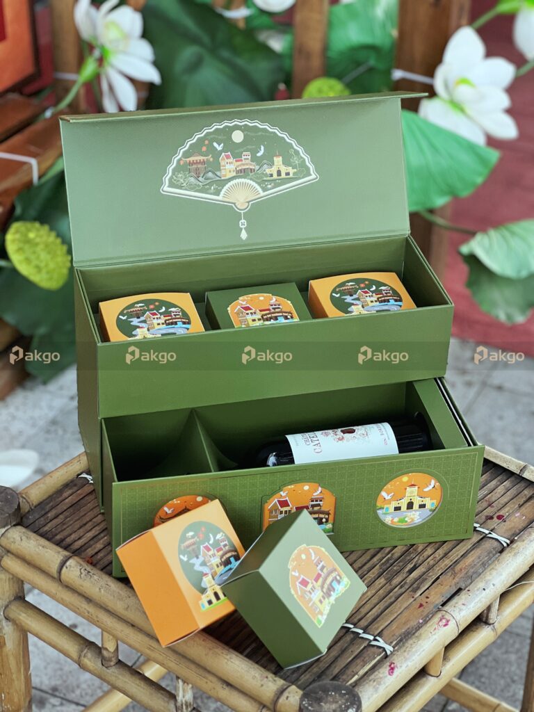 Kích thước hộp quà tết 2 tầng Kích thước hộp quà tết 2 tầng