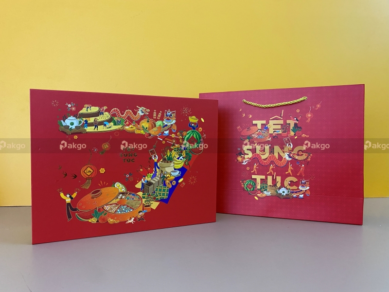 Mẫu bao bì tết Xuân Thịnh Vượng chuyên nghiệp Mẫu bao bì tết Xuân Thịnh Vượng chuyên nghiệp